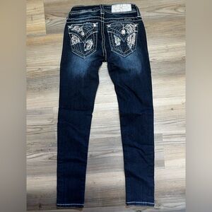 Miss Me Kids Dark Blue Jeans with Silver Accents